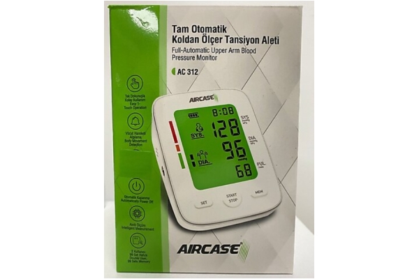 AIRCASE Tam Otomatik Koldan Ölçer Tansiyon Aleti AC312